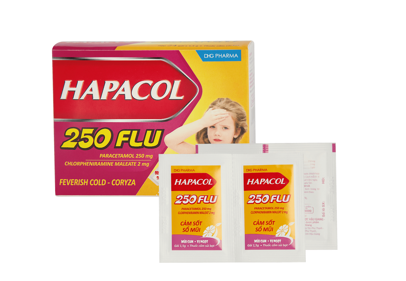 Thuốc Hapacol 250 Flu giảm đau, hạ nhiệt nhanh và kháng dị ứng