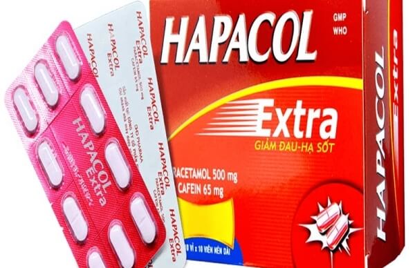 thuốc hapacol hỗ trợ điều trị viêm họng