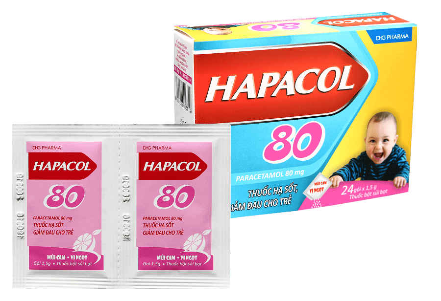 Hapacol 80 - Thuốc hạ sốt cho trẻ 