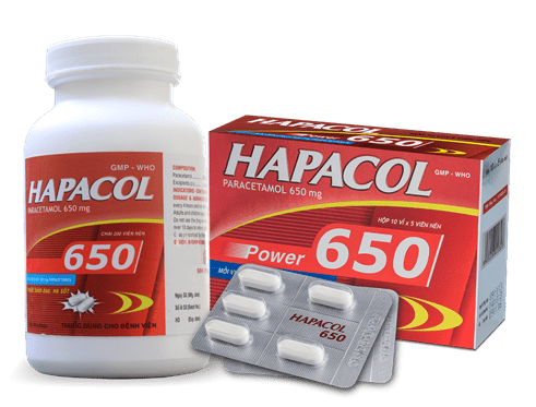Hapacol 650 giúp cải thiện các tình trạng như sốt ê ẩm toàn thân