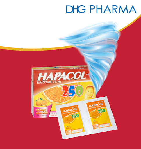 Hapacol 250 là thuốc hạ sốt hữu hiệu cho bé