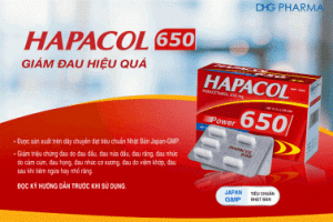 Hapacol 650 giảm đau hiệu quả