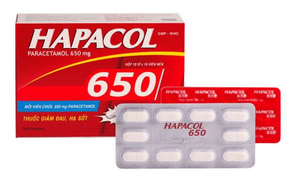 Hapacol 650 là loại thuốc được khuyến cáo cho điều trị cúm A (thay hình ảnh bằng Hapacol 650)