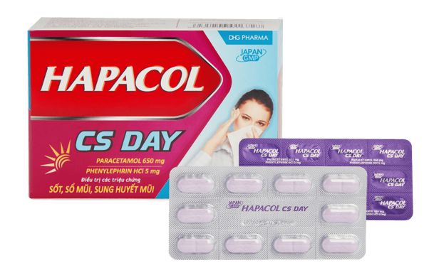 Sử dụng thuốc Hapacol CS Dạy để điều trị triệu chứng bệnh viêm mũi xoang xuất tiết