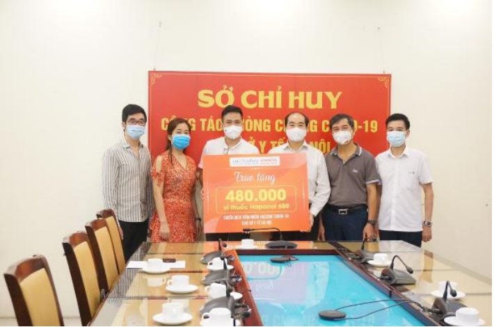 Ngành Y tế Hà Nội tiếp nhận 480.000 vỉ thuốc Hapacol 650
